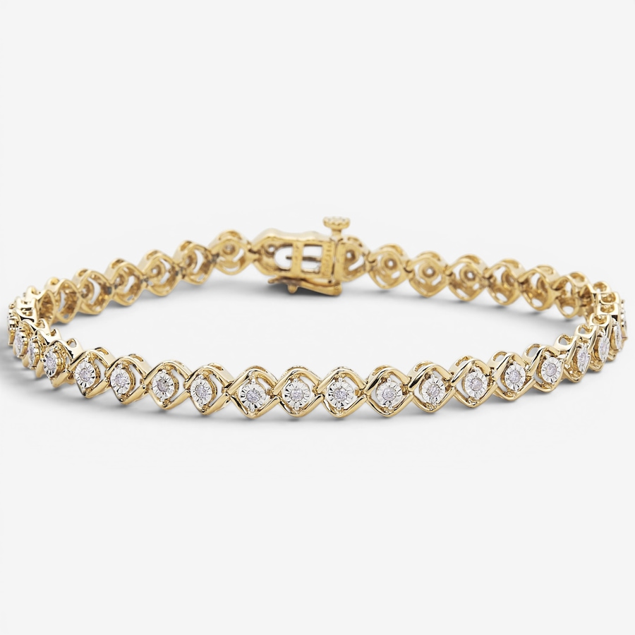 Image 130440_YGP.jpg, Product 130-440 / Price $269.99, Colours Of Diamonds Sterling Silver 0.50 ctw Diamond Bracelet from Colours of Diamonds on TSC.ca's Jewellery department