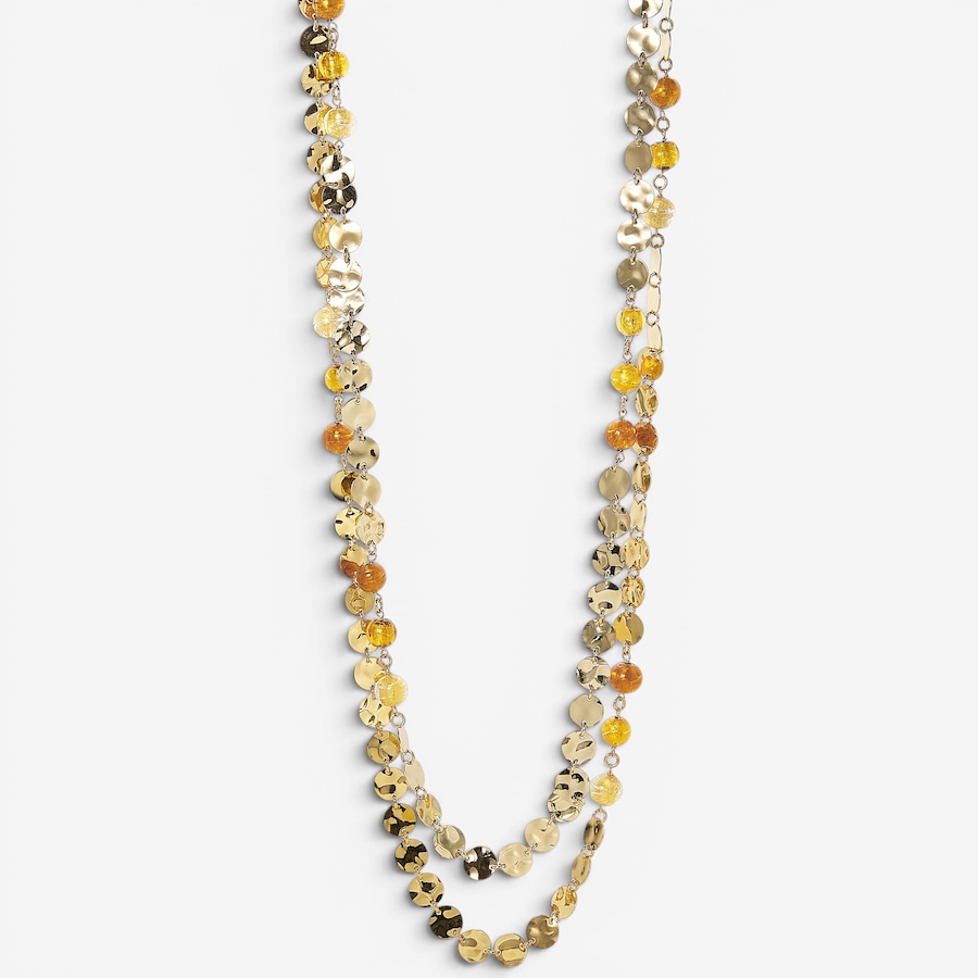 Image 130448.jpg, Product 130-448 / Price $349.99, Il Murano Di Francesca Brass/18K Yellow Gold Plated 10mm Murano Rounds Necklace from Il Murano Di Francesca on TSC.ca's Jewellery department