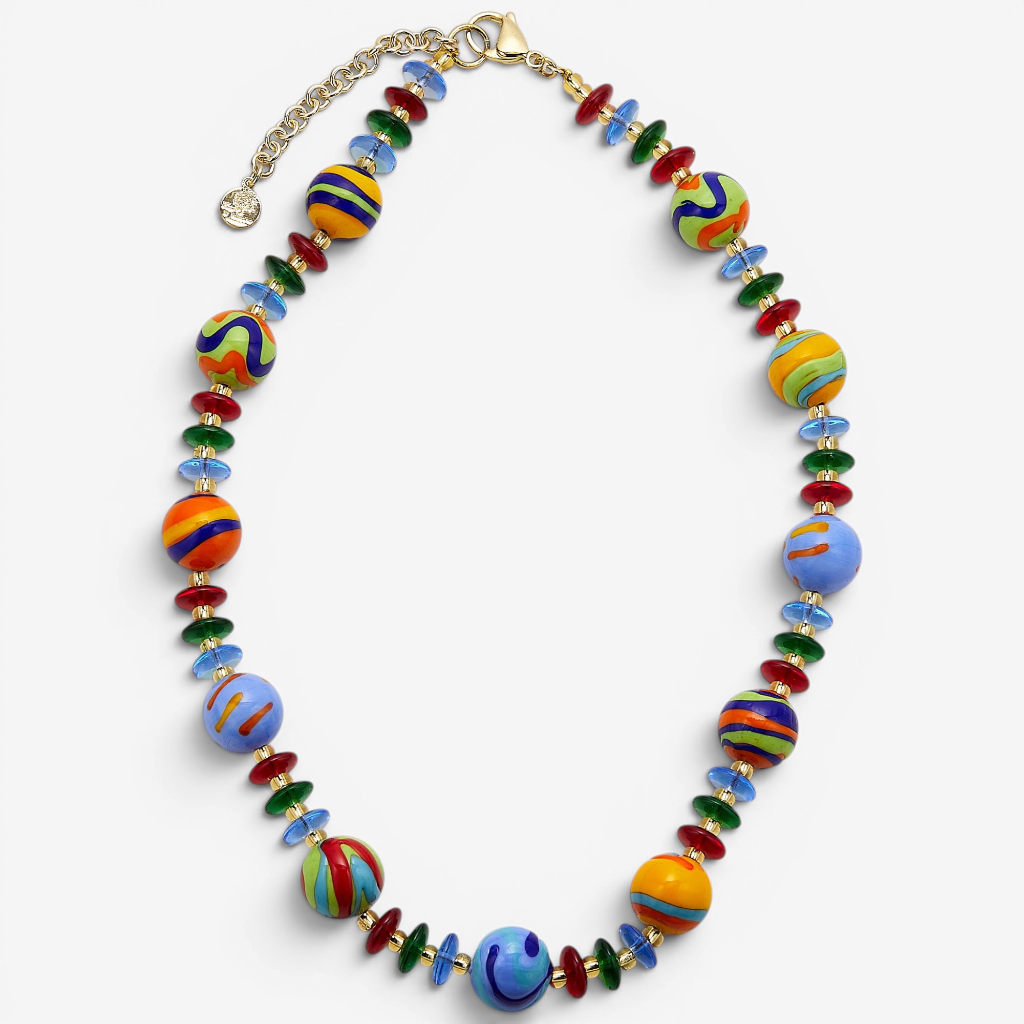 Il Murano Di Francesca Brass/18K Yellow Gold Plate Murano Bead
