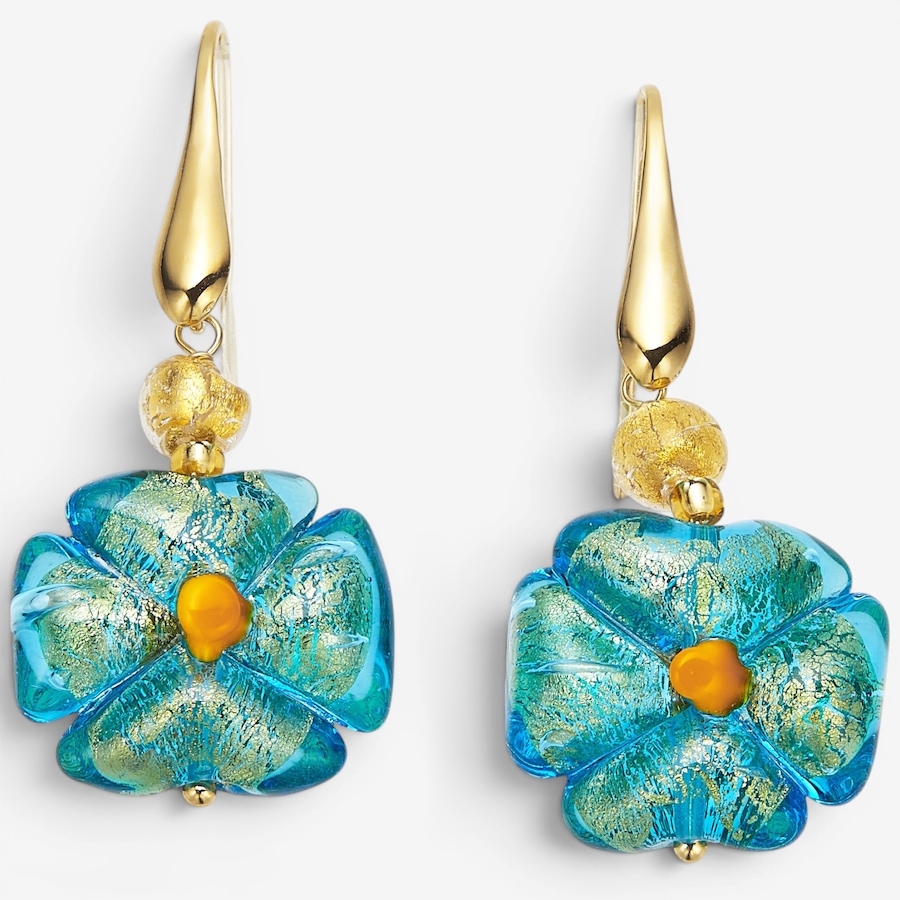 Image 130463_TLE.jpg, Product 130-463 / Price $89.99, Il Murano Di Francesca Sterling Silver/18K Gold Plate Flower Earrings from Il Murano Di Francesca on TSC.ca's Jewellery department
