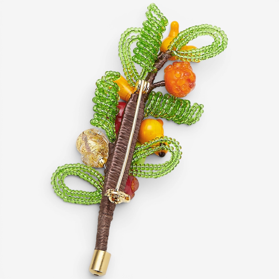 Image 130469_ALTMORE1.jpg, Product 130-469 / Price $99.99, Il Murano Di Francesca Brass/18K Yellow Gold Plate Murano Glass Birds And Fruits Brooch from Il Murano Di Francesca on TSC.ca's Jewellery department