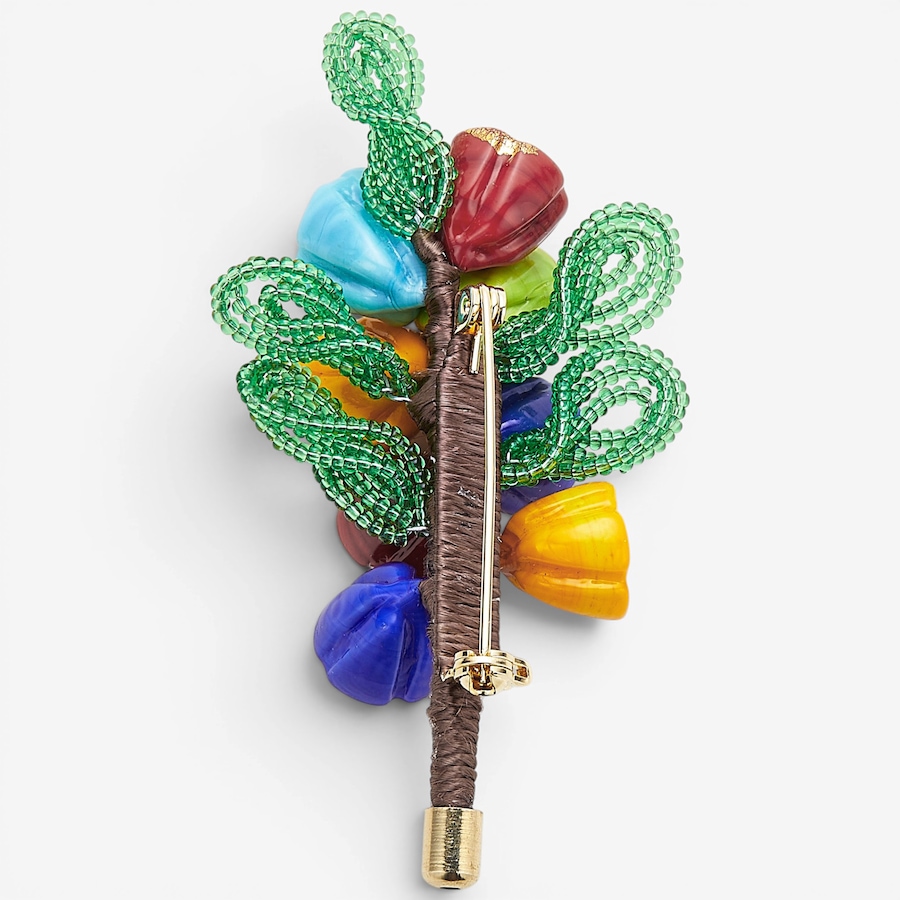 Image 130470_ALTMORE1.jpg, Product 130-470 / Price $119.99, Il Murano Di Francesca Brass/18K Yellow Gold Plate Murano Glass Flower Brooch from Il Murano Di Francesca on TSC.ca's Jewellery department