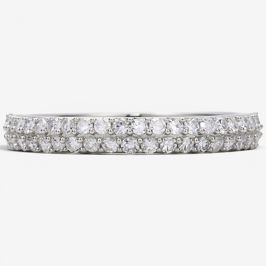 Image 130474_RHWHT.jpg, Product 130-474 / Price $199.99, Colours of Diamonds Sterling Silver 0.50 ctw Coloured Diamond Band Ring from Colours of Diamonds on TSC.ca's Jewellery department