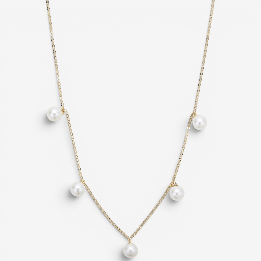 Image 130475.jpg, Product 130-475 / Price $499.99, TruGold 10K Yellow Gold Floating Freshwater Pearl Necklace from TruGold on TSC.ca's Jewellery department