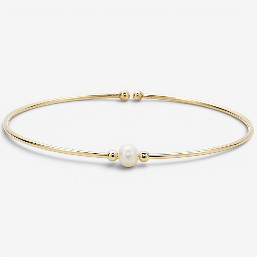 Image 130478.jpg, Product 130-478 / Price $429.99,  TruGold 10K Yellow Gold Bangle With Freshwater Pearl from TruGold on TSC.ca's Jewellery department