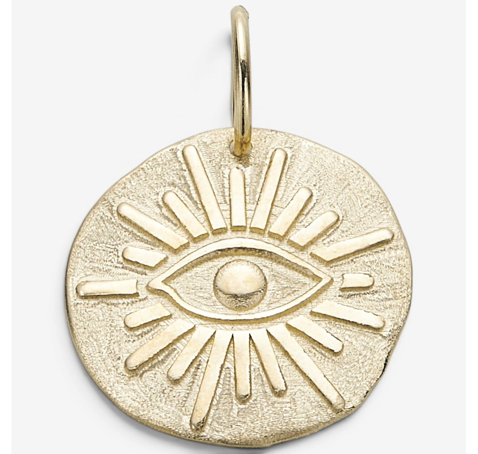 Image 130480.jpg, Product 130-480 / Price $229.99, TruGold 10K Yellow Gold Evil Eye Medallion Pendant from TruGold on TSC.ca's Jewellery department