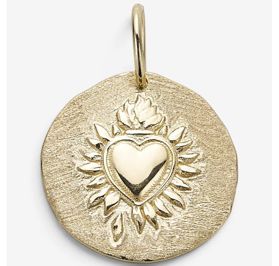 Image 130481.jpg, Product 130-481 / Price $249.99, TruGold 10K Yellow Gold Scared Heart Medallion Pendant from TruGold on TSC.ca's Jewellery department