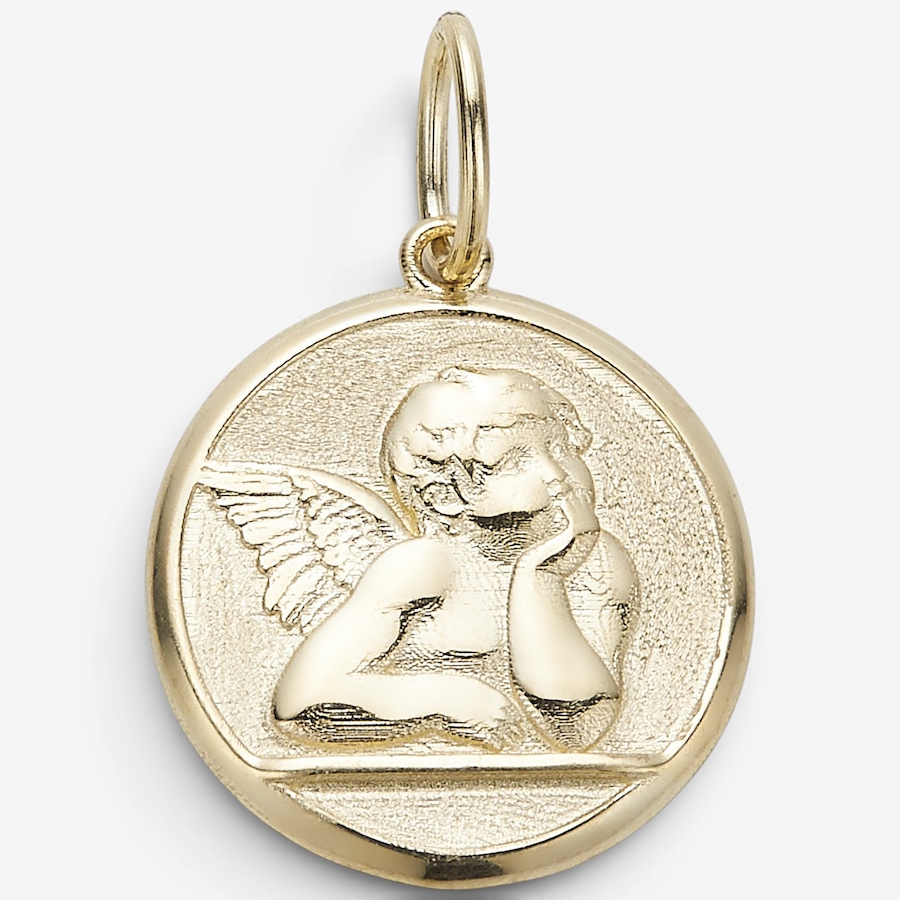 Image 130482.jpg, Product 130-482 / Price $329.99, TruGold 10K Yellow Gold Guardian Cherub Angel Medallion Pendant from TruGold on TSC.ca's Jewellery department