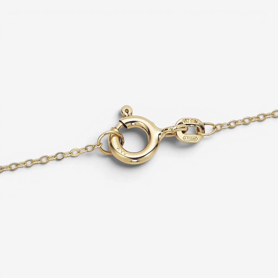 Image 130486_ALTMORE1.jpg, Product 130-486 / Price $359.99, TruGold 10K Yellow Gold Petite Green Enamel Clover Station Necklace from TruGold on TSC.ca's Jewellery department