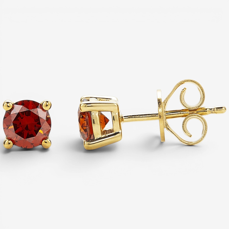Image 130493_YGPRD.jpg, Product 130-493 / Price $649.99, Colours of Diamonds Sterling Silver 1.00 ctw Coloured Diamond Stud Earrings from Colours of Diamonds on TSC.ca's Jewellery department