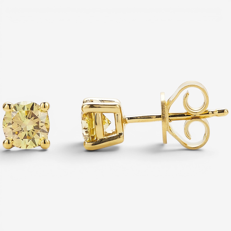 Image 130493_YGPYD.jpg, Product 130-493 / Price $649.99, Colours of Diamonds Sterling Silver 1.00 ctw Coloured Diamond Stud Earrings from Colours of Diamonds on TSC.ca's Jewellery department