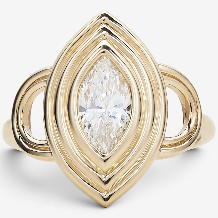 Image 130495.jpg, Product 130-495 / Price $1,499.99, EVERA Diamonds 10K Yellow Gold 1.00 ctw Marquise-Shaped Diamond Ring from Evera Diamonds on TSC.ca's Jewellery department