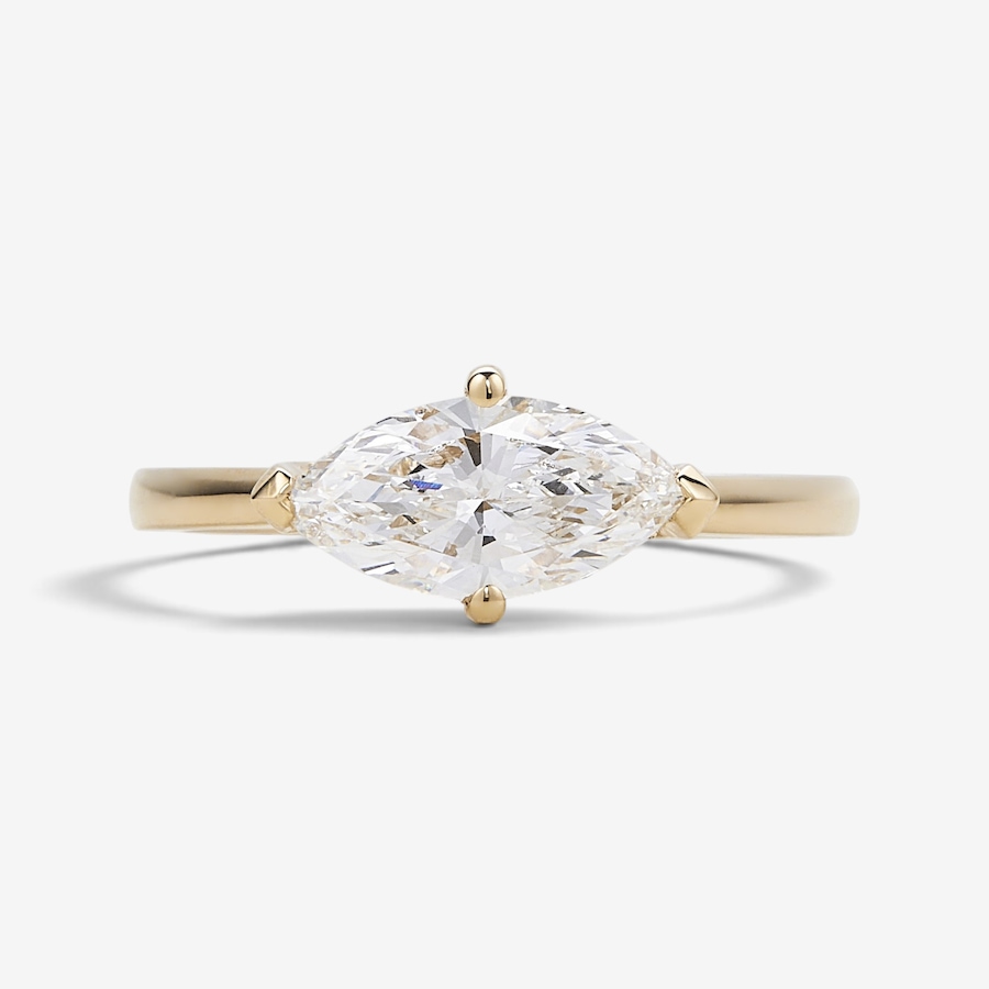 Image 130544.jpg, Product 130-544 / Price $1,799.99, EVERA Diamonds 14K Yellow Gold 1.08 ctw Marquise-Shaped Diamond Ring from Evera Diamonds on TSC.ca's Jewellery department
