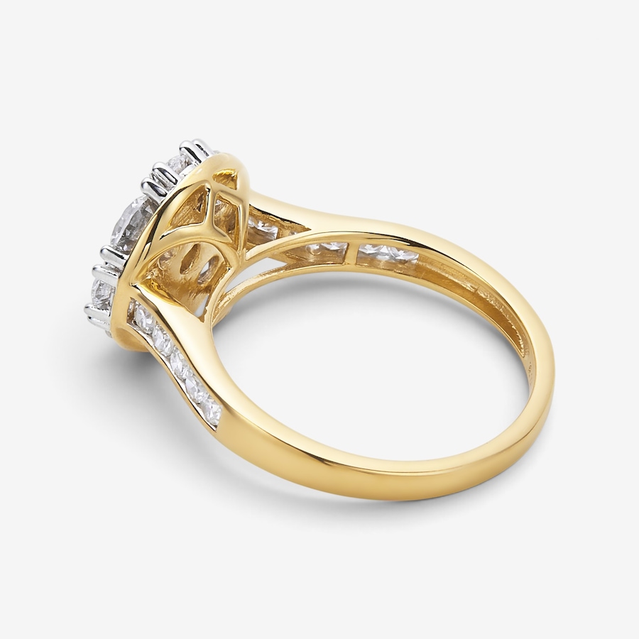 Image 130549_ALTMORE1.jpg, Product 130-549 / Price $399.99, EVERA Diamonds Sterling Silver 2.00 ctw Shaped Diamond Cluster Ring from Evera Diamonds on TSC.ca's Jewellery department