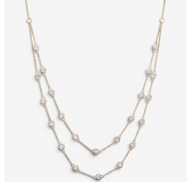 EVERA Diamonds Sterling Silver 2.00 ctw Diamond Necklace