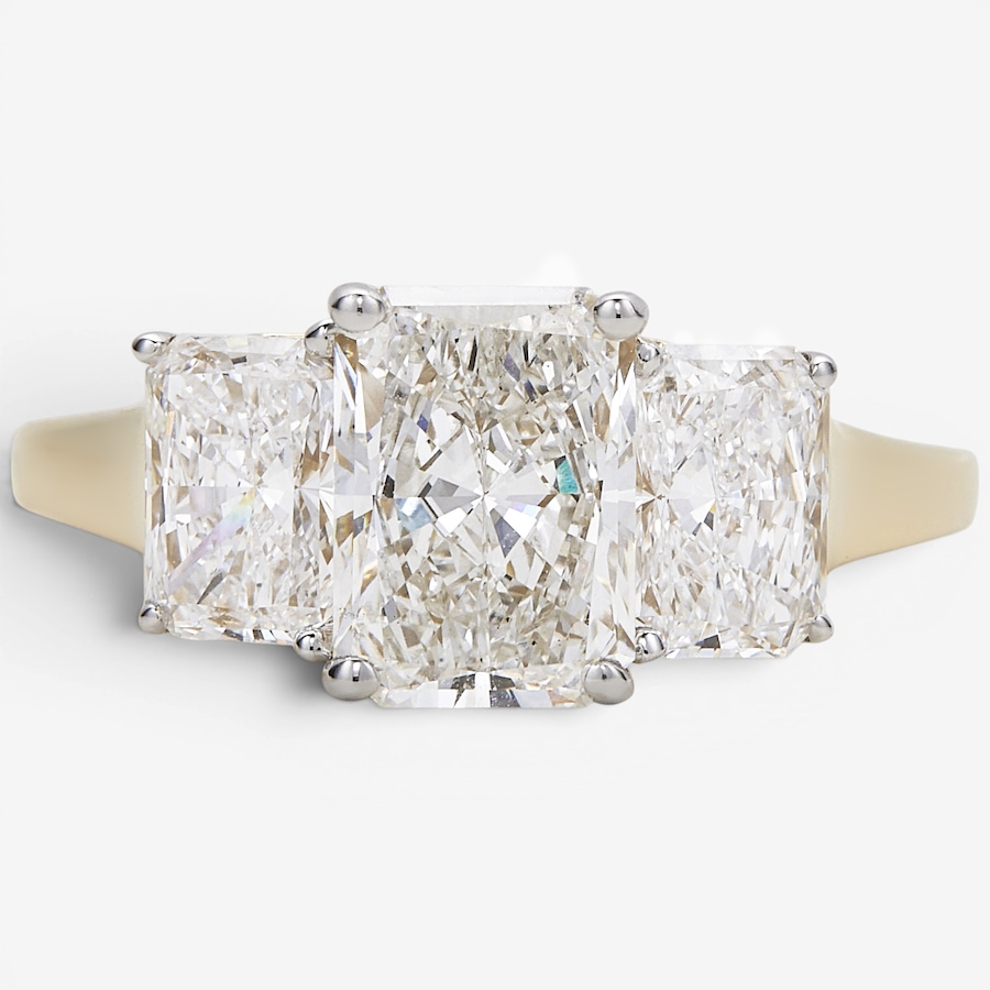 Image 130552_YGRAD.jpg, Product 130-552 / Price $4,499.99, EVERA Diamonds 14K Gold 3.50 ctw Shaped Diamond Trinity Ring from Evera Diamonds on TSC.ca's Jewellery department