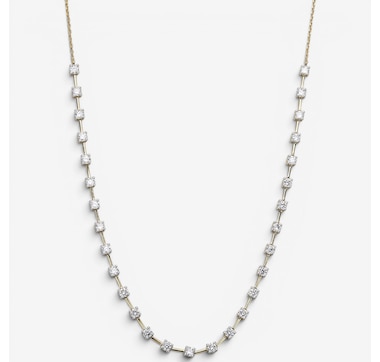 EVERA Diamonds Sterling Silver 3.00ctw Diamond Necklace