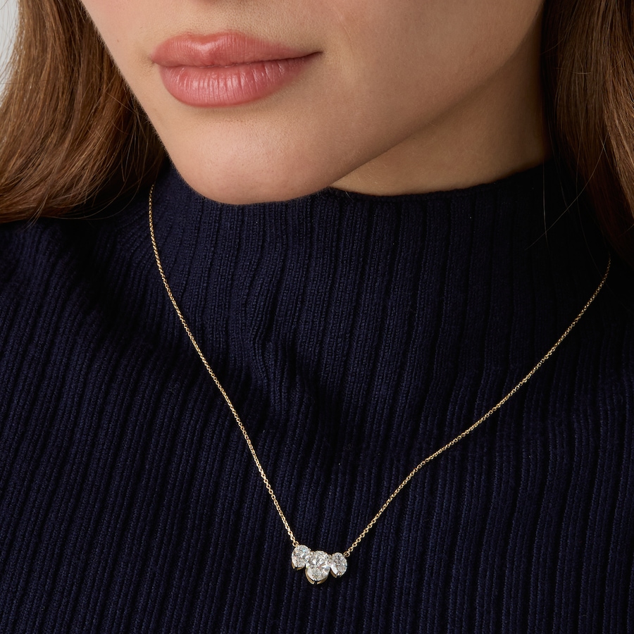 Image 130555_ALTMORE201.jpg, Product 130-555 / Price $2,899.99, EVERA Diamonds 14K Gold 2.50ctw Shaped Diamond Trinity Pendant Necklace from Evera Diamonds on TSC.ca's Jewellery department