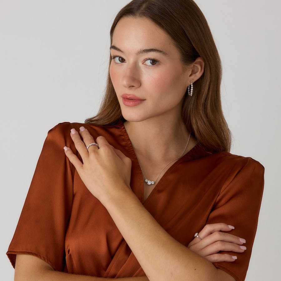 Image 130555_ALTMORE203.jpg, Product 130-555 / Price $2,899.99, EVERA Diamonds 14K Gold 2.50ctw Shaped Diamond Trinity Pendant Necklace from Evera Diamonds on TSC.ca's Jewellery department