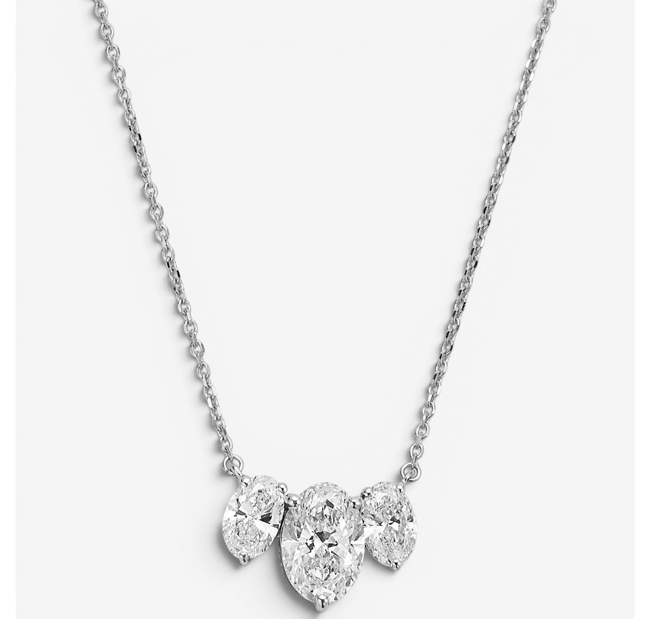 Image 130555_WGLOV.jpg, Product 130-555 / Price $1,899.99, EVERA Diamonds 14K Gold 2.50ctw Shaped Diamond Trinity Pendant Necklace from Evera Diamonds on TSC.ca's Jewellery department
