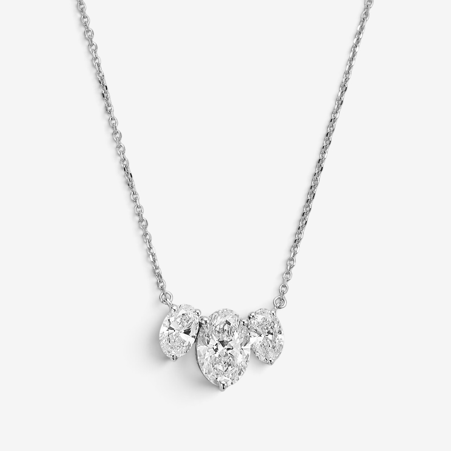 Image 130555_WGLOV.jpg, Product 130-555 / Price $2,899.99, EVERA Diamonds 14K Gold 2.50ctw Shaped Diamond Trinity Pendant Necklace from Evera Diamonds on TSC.ca's Jewellery department
