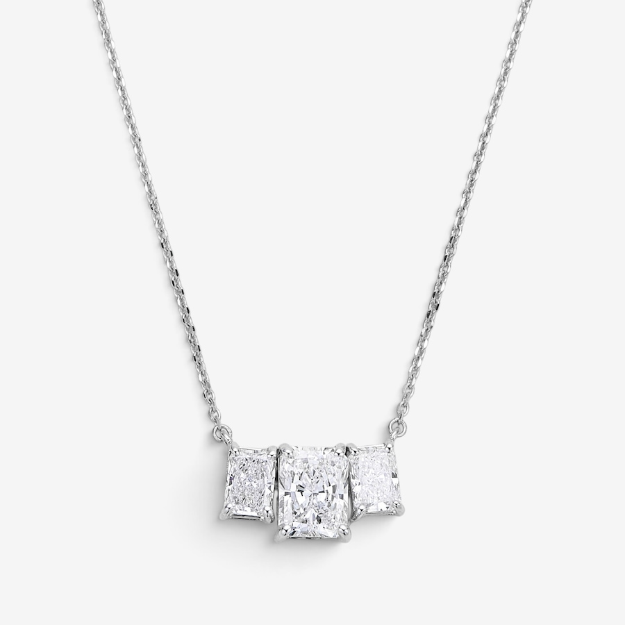 Image 130555_WGRAD.jpg, Product 130-555 / Price $2,899.99, EVERA Diamonds 14K Gold 2.50ctw Shaped Diamond Trinity Pendant Necklace from Evera Diamonds on TSC.ca's Jewellery department