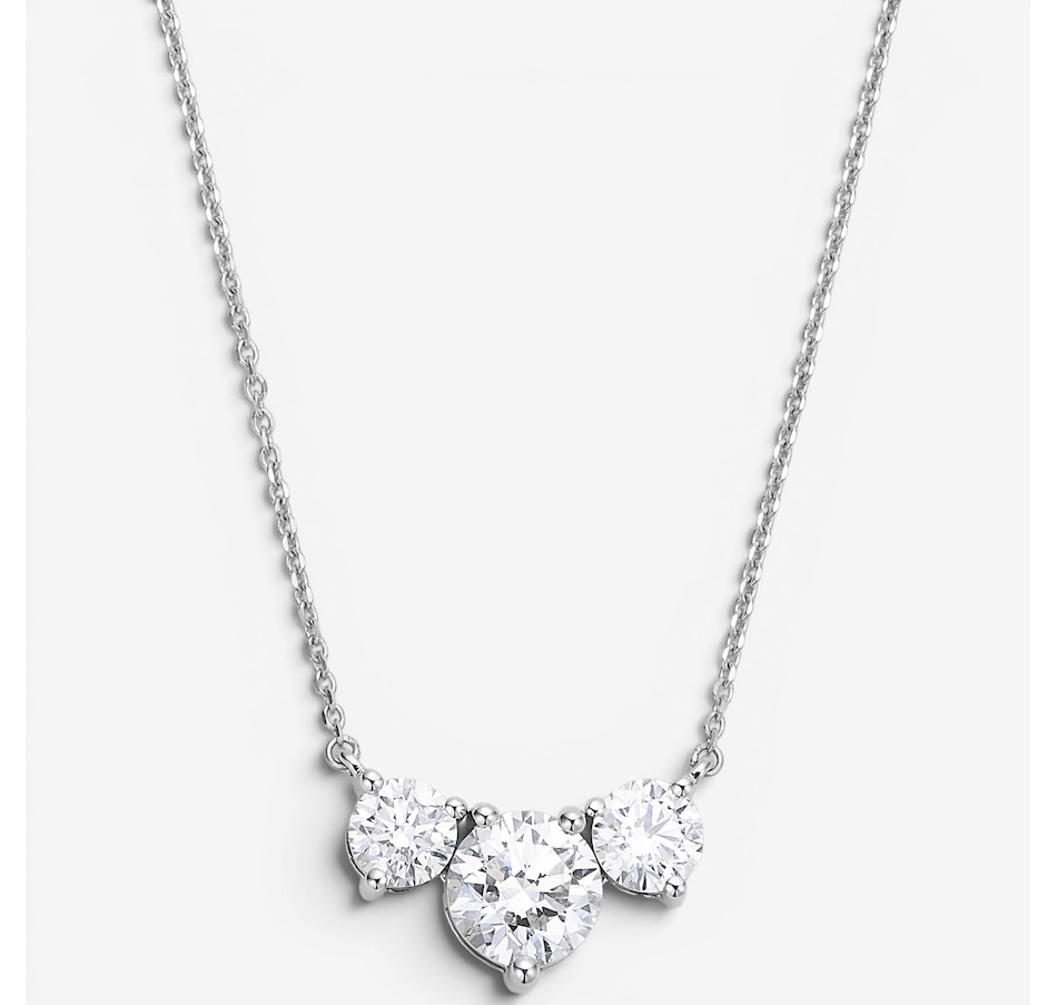 Image 130555_WGRND.jpg, Product 130-555 / Price $1,899.99, EVERA Diamonds 14K Gold 2.50ctw Shaped Diamond Trinity Pendant Necklace from Evera Diamonds on TSC.ca's Jewellery department