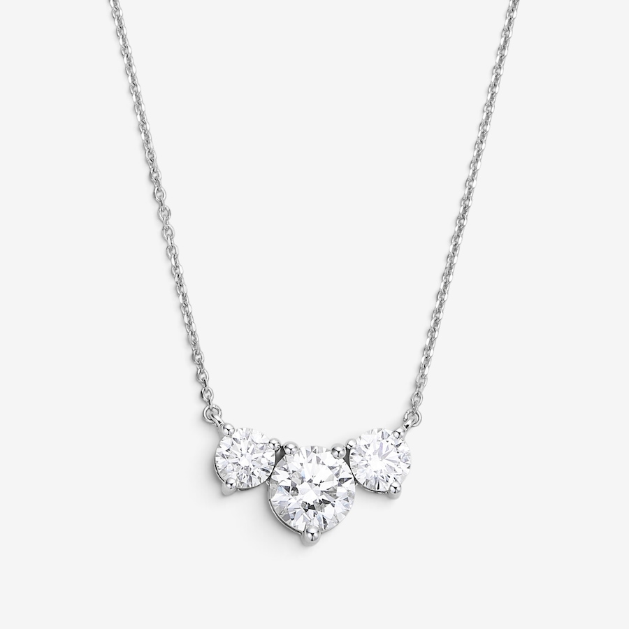 Image 130555_WGRND.jpg, Product 130-555 / Price $2,899.99, EVERA Diamonds 14K Gold 2.50ctw Shaped Diamond Trinity Pendant Necklace from Evera Diamonds on TSC.ca's Jewellery department