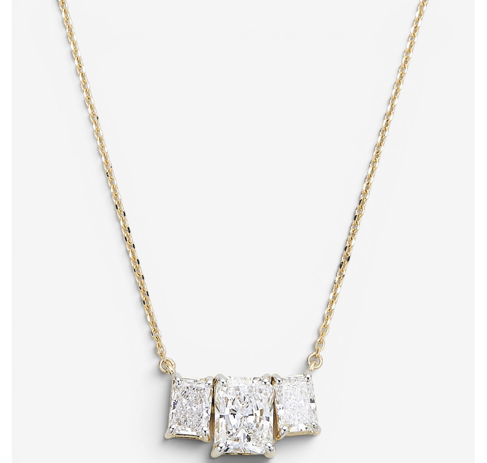 Image 130555_YGRAD.jpg, Product 130-555 / Price $1,899.99, EVERA Diamonds 14K Gold 2.50ctw Shaped Diamond Trinity Pendant Necklace from Evera Diamonds on TSC.ca's Jewellery department
