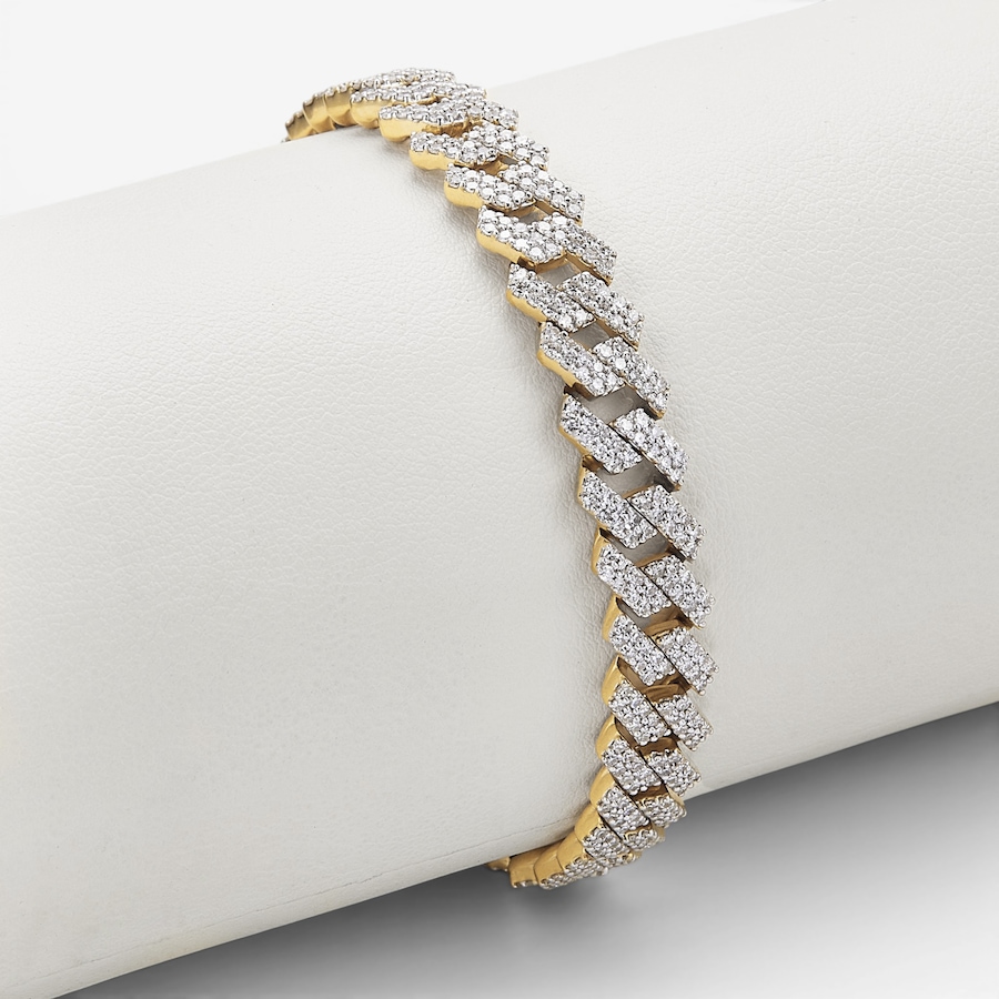 Image 130556_YGP.jpg, Product 130-556 / Price $2,499.99, EVERA Diamonds Sterling Silver 5.50ctw Men's Diamond Bracelet from Evera Diamonds on TSC.ca's Jewellery department