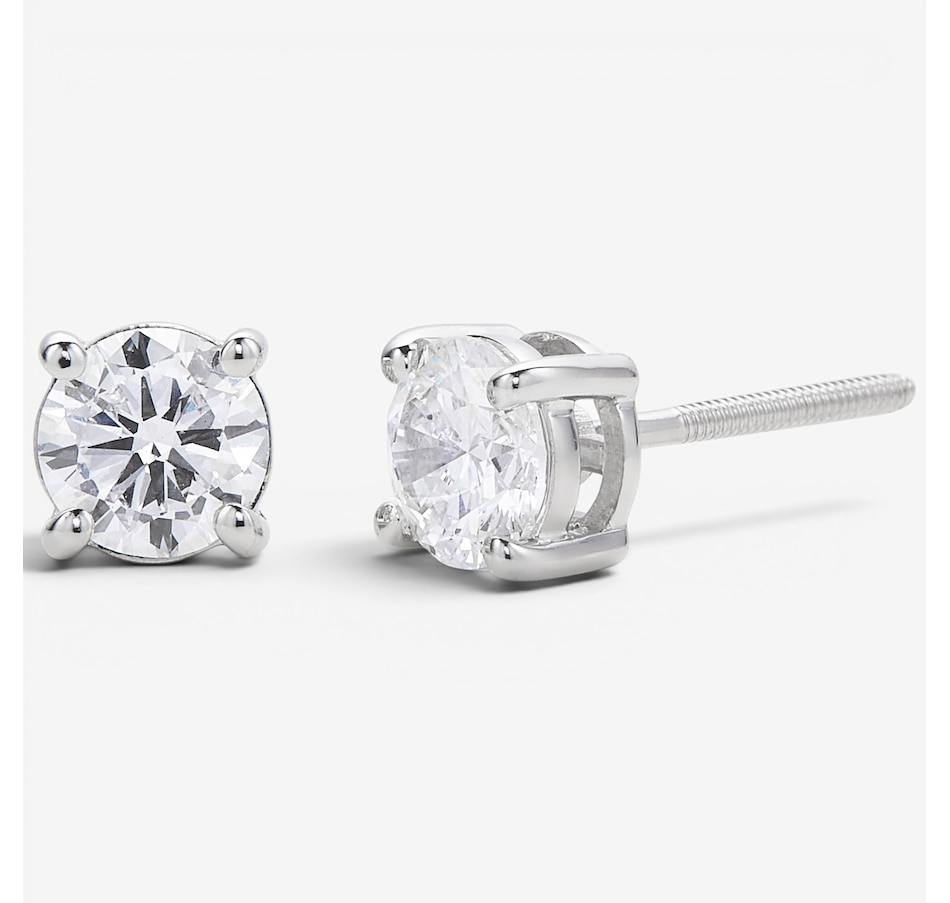 Image 130564_WGRND.jpg, Product 130-564 / Price $449.99, EVERA Diamonds 14K Gold 1.00ctw Shaped Diamond Stud Earrings from Evera Diamonds on TSC.ca's Jewellery department