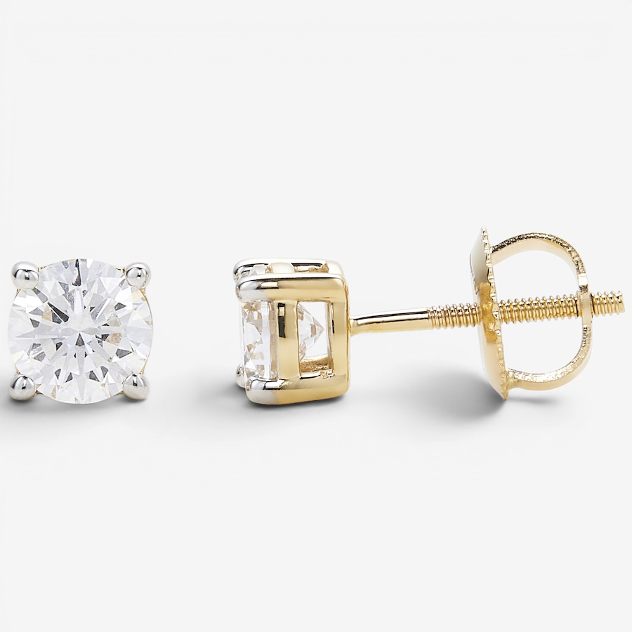 Image 130564_YGRND.jpg, Product 130-564 / Price $449.99, EVERA Diamonds 14K Gold 1.00ctw Shaped Diamond Stud Earrings from Evera Diamonds on TSC.ca's Jewellery department