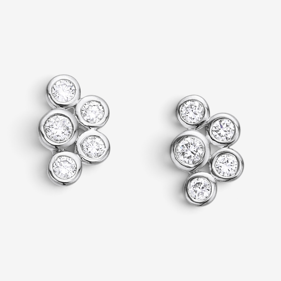 Image 130600_SSIL.jpg, Product 130-600 / Price $219.99, EVERA Diamonds Sterling Silver 0.50ctw Diamond Bubble Earrings from Evera Diamonds on TSC.ca's Jewellery department
