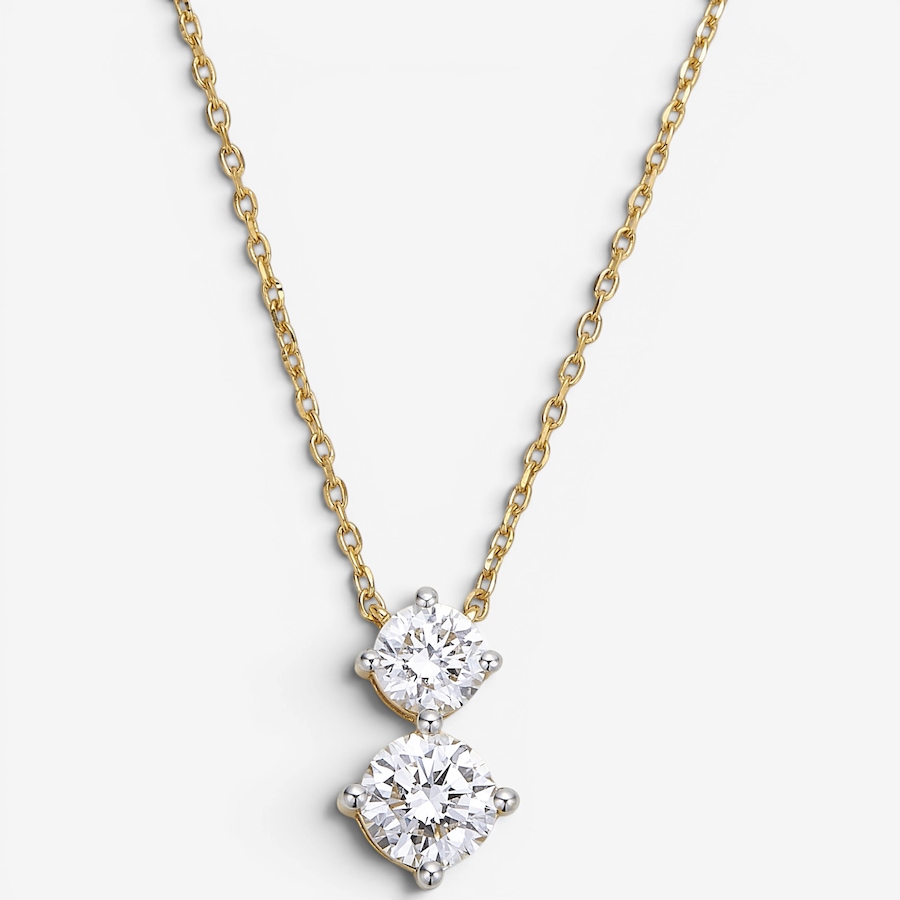 Image 130603_YGP.jpg, Product 130-603 / Price $449.99, EVERA Diamonds Sterling Silver 1.40ctw Diamond Drop Pendant Necklace from Evera Diamonds on TSC.ca's Jewellery department