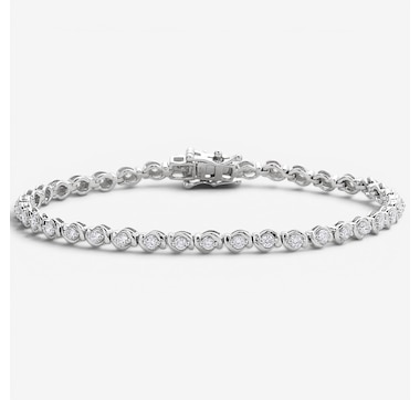 EVERA Diamonds Sterling Silver 1.50 ctw Diamond Bracelet