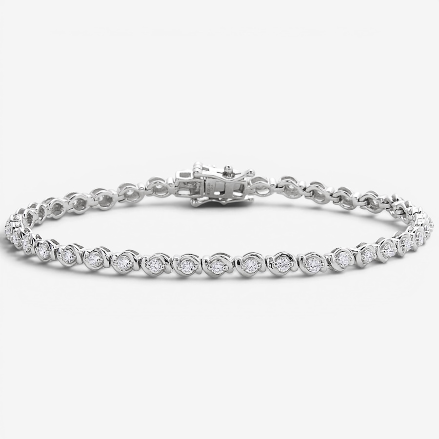 Image 130607.jpg, Product 130-607 / Price $599.99, EVERA Diamonds Sterling Silver 1.50 ctw Diamond Bracelet from Evera Diamonds on TSC.ca's Jewellery department