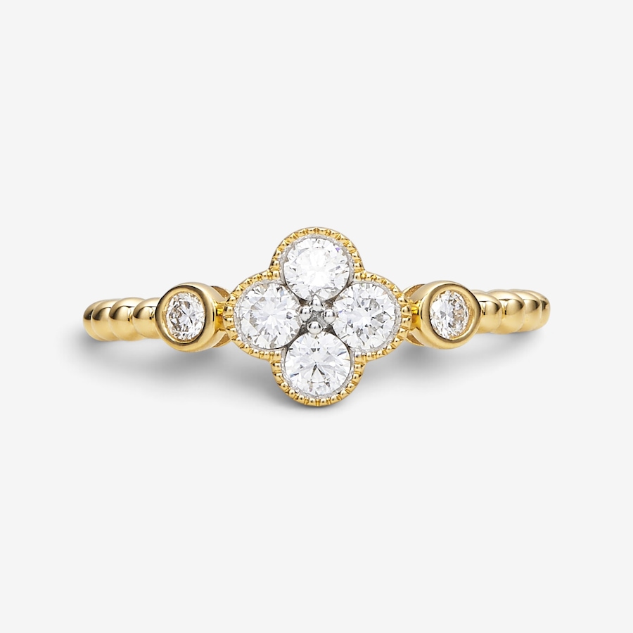 Image 130613_YGP.jpg, Product 130-613 / Price $229.99, EVERA Diamonds Sterling Silver 0.50ctw Diamond Clover Ring from Evera Diamonds on TSC.ca's Jewellery department