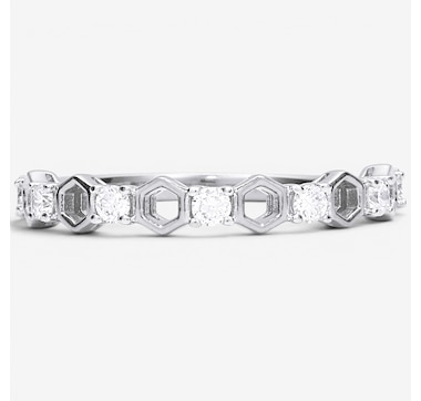 EVERA Diamonds Sterling Silver 0.25ctw Diamond Ring