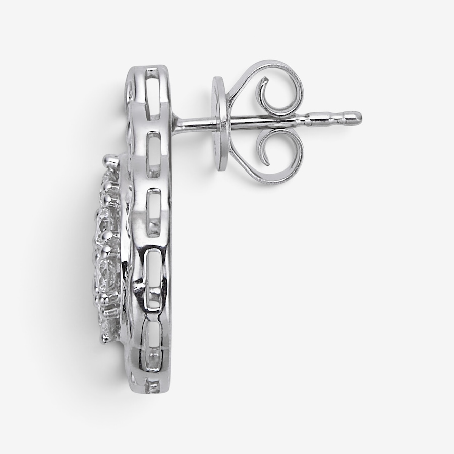 Image 130642_ALTMORE2.jpg, Product 130-642 / Price $599.99, EVERA Diamonds Sterling Silver Rhodium Plate 2.00ctw Pear Shape Diamond Pendant with Chain & Earring Set from Evera Diamonds on TSC.ca's Jewellery department