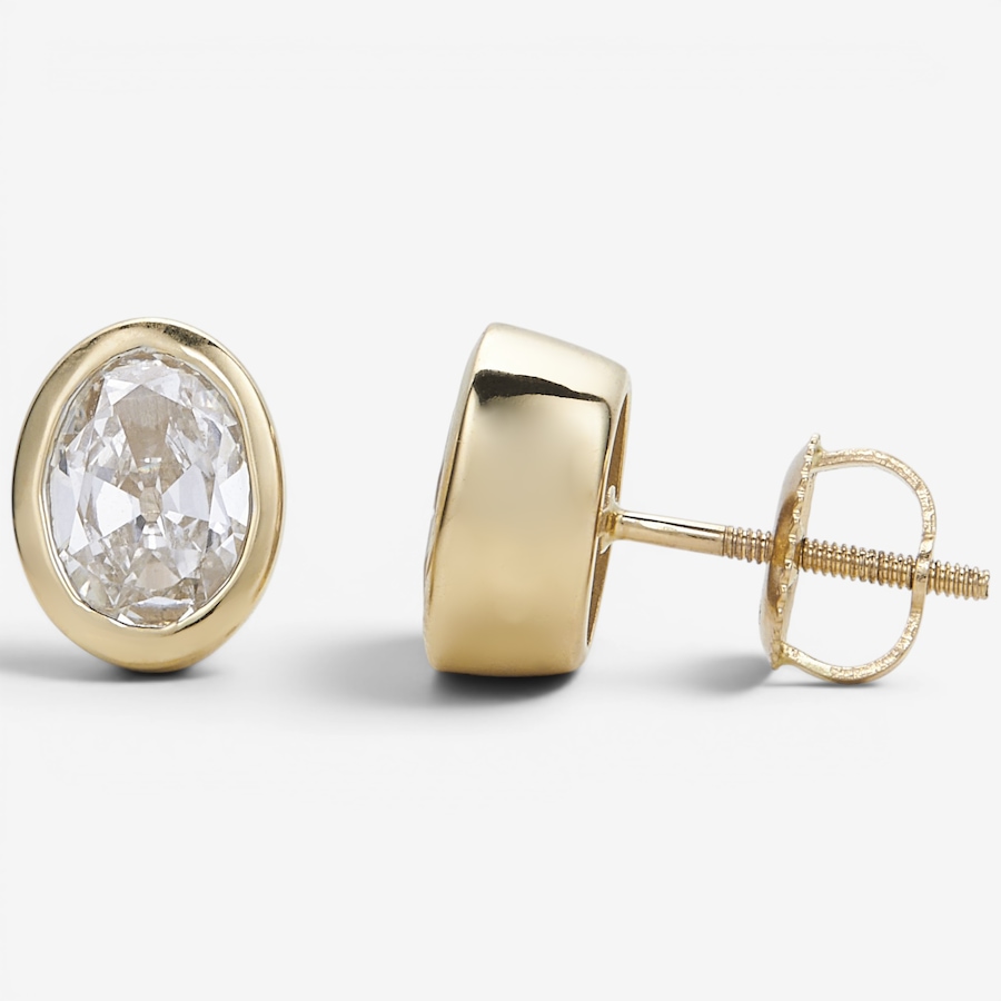 Image 130645.jpg, Product 130-645 / Price $2,499.99, EVERA Diamonds 14K Yellow Gold 2.00ctw Bezel Set Diamond Stud Earrings from Evera Diamonds on TSC.ca's Jewellery department