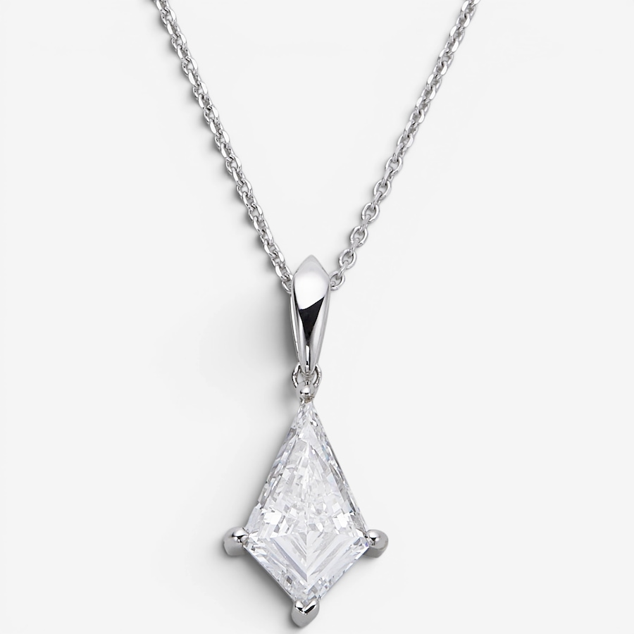 Image 130653.jpg, Product 130-653 / Price $1,999.99, EVERA Diamonds Fancy Cut 14K White Gold 2.00ctw Kite Shape Diamond Pendant with Chain from Evera Diamonds on TSC.ca's Jewellery department