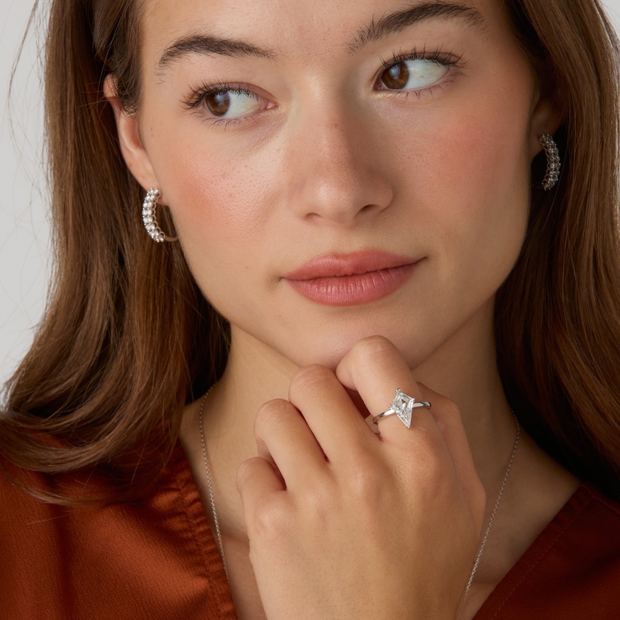 Image 130654_ALTMORE201.jpg, Product 130-654 / Price $2,399.99, EVERA Diamonds Fancy Cut 14K White Gold 2.00ctw Kite Shape Diamond Ring from Evera Diamonds on TSC.ca's Jewellery department