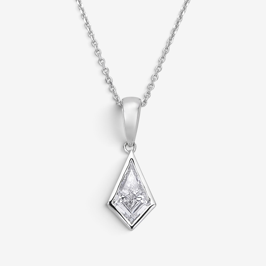 Image 130655.jpg, Product 130-655 / Price $1,799.99, EVERA Diamonds 14K White Gold 1.00ctw Kite Shape Diamond Pendant with Chain from Evera Diamonds on TSC.ca's Jewellery department