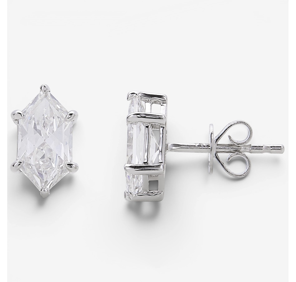 Image 130657.jpg, Product 130-657 / Price $1,999.99, EVERA Diamonds Fancy Cut 14K White Gold 2.00ctw Elongated Hexagon Shape Diamond Earrings from Evera Diamonds on TSC.ca's Jewellery department