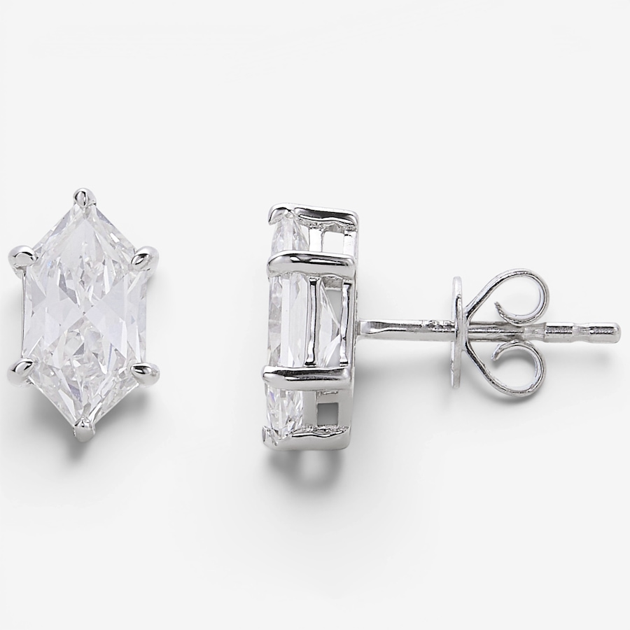 Image 130657.jpg, Product 130-657 / Price $1,999.99, EVERA Diamonds Fancy Cut 14K White Gold 2.00ctw Elongated Hexagon Shape Diamond Earrings from Evera Diamonds on TSC.ca's Jewellery department