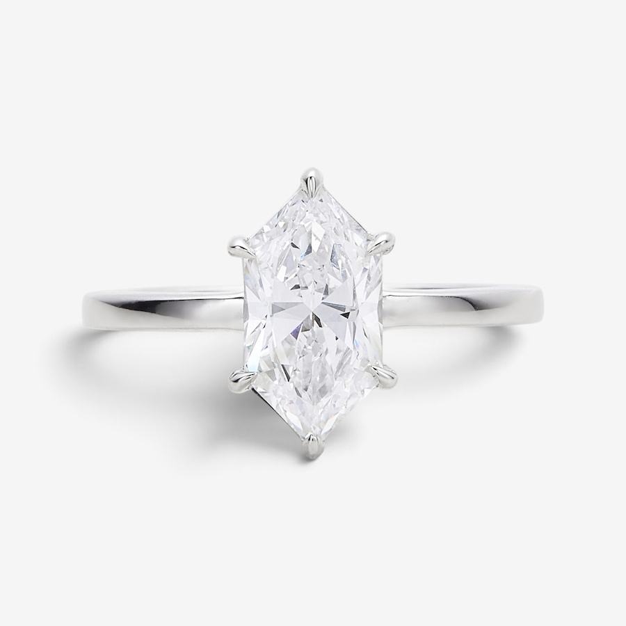 Image 130658.jpg, Product 130-658 / Price $2,399.99, EVERA Diamonds Fancy Cut 14K White Gold 2.00ctw Elongated Hexagon Shape Diamond Ring from Evera Diamonds on TSC.ca's Jewellery department
