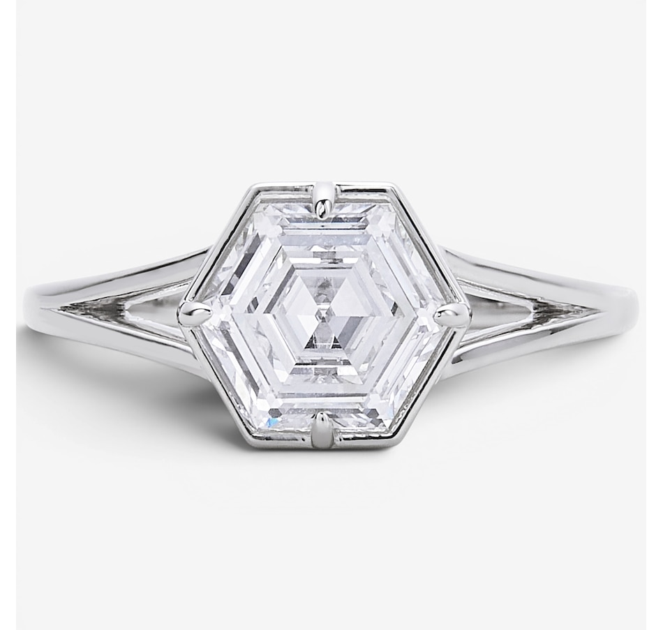Image 130659.jpg, Product 130-659 / Price $3,499.99, EVERA Diamonds Fancy Cut 14K White Gold 2.00ctw Hexagon Diamond Ring from Evera Diamonds on TSC.ca's Jewellery department