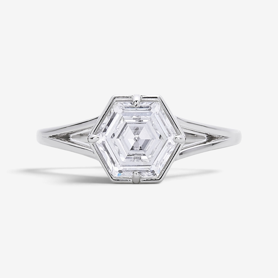 Image 130659.jpg, Product 130-659 / Price $3,999.99, EVERA Diamonds Fancy Cut 14K White Gold 2.00ctw Hexagon Diamond Ring from Evera Diamonds on TSC.ca's Jewellery department