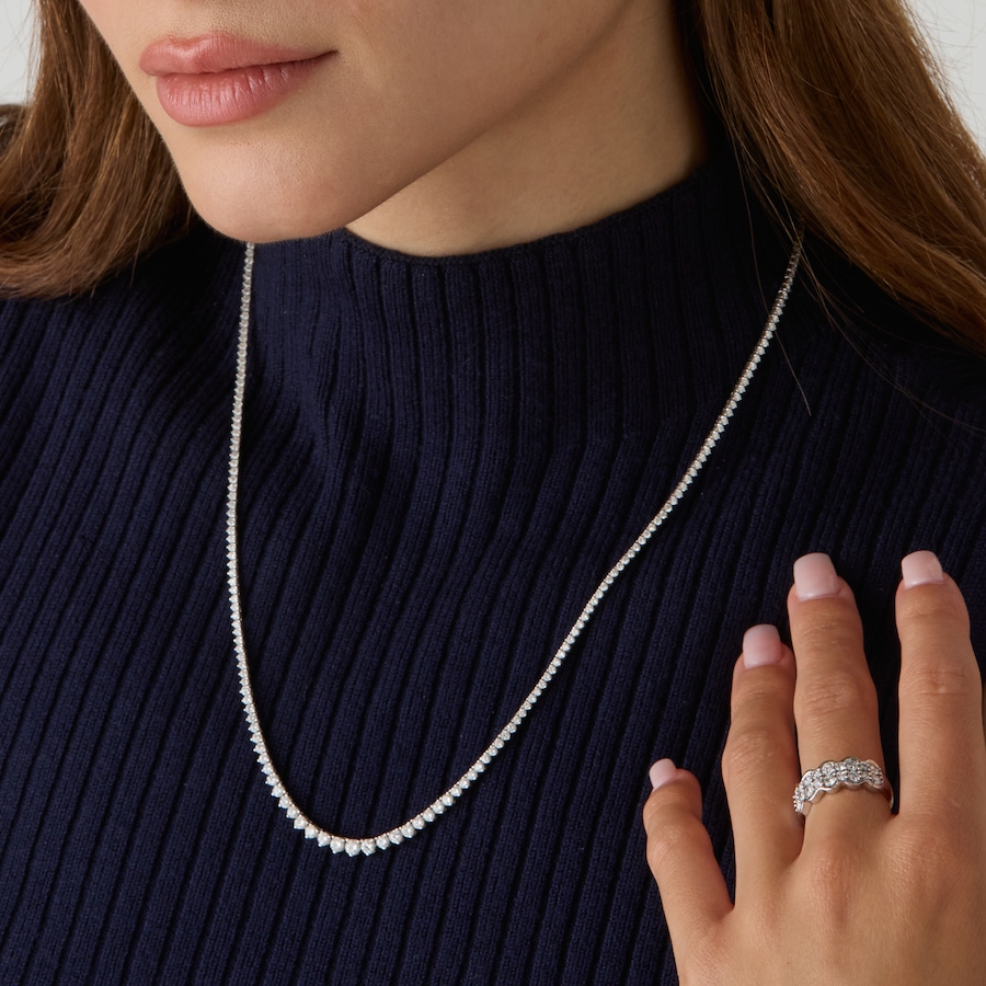 Image 130660_ALTMORE201.jpg, Product 130-660 / Price $5,999.99 - $6,999.99, EVERA Diamonds 14K Gold Graduated Diamond Tennis Necklace from Evera Diamonds on TSC.ca's Jewellery department