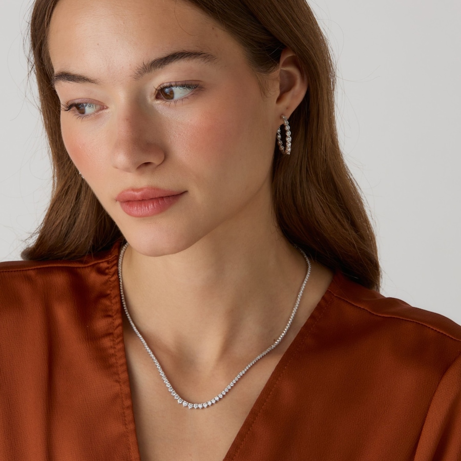 Image 130660_ALTMORE202.jpg, Product 130-660 / Price $7,999.99 - $8,999.99, EVERA Diamonds 14K Gold Graduated Diamond Tennis Necklace from Evera Diamonds on TSC.ca's Jewellery department